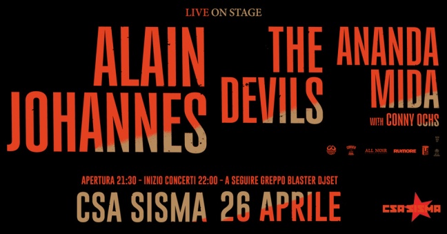 Alain Johannes/The Devils - Locandina